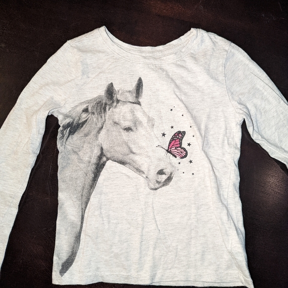 Gap Horse shirt Long sleeve size 6 - Picture 1 of 1